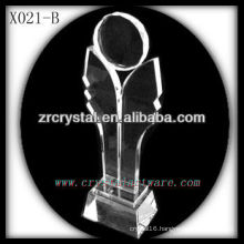 attractive design blank crystal trophy X021-B
